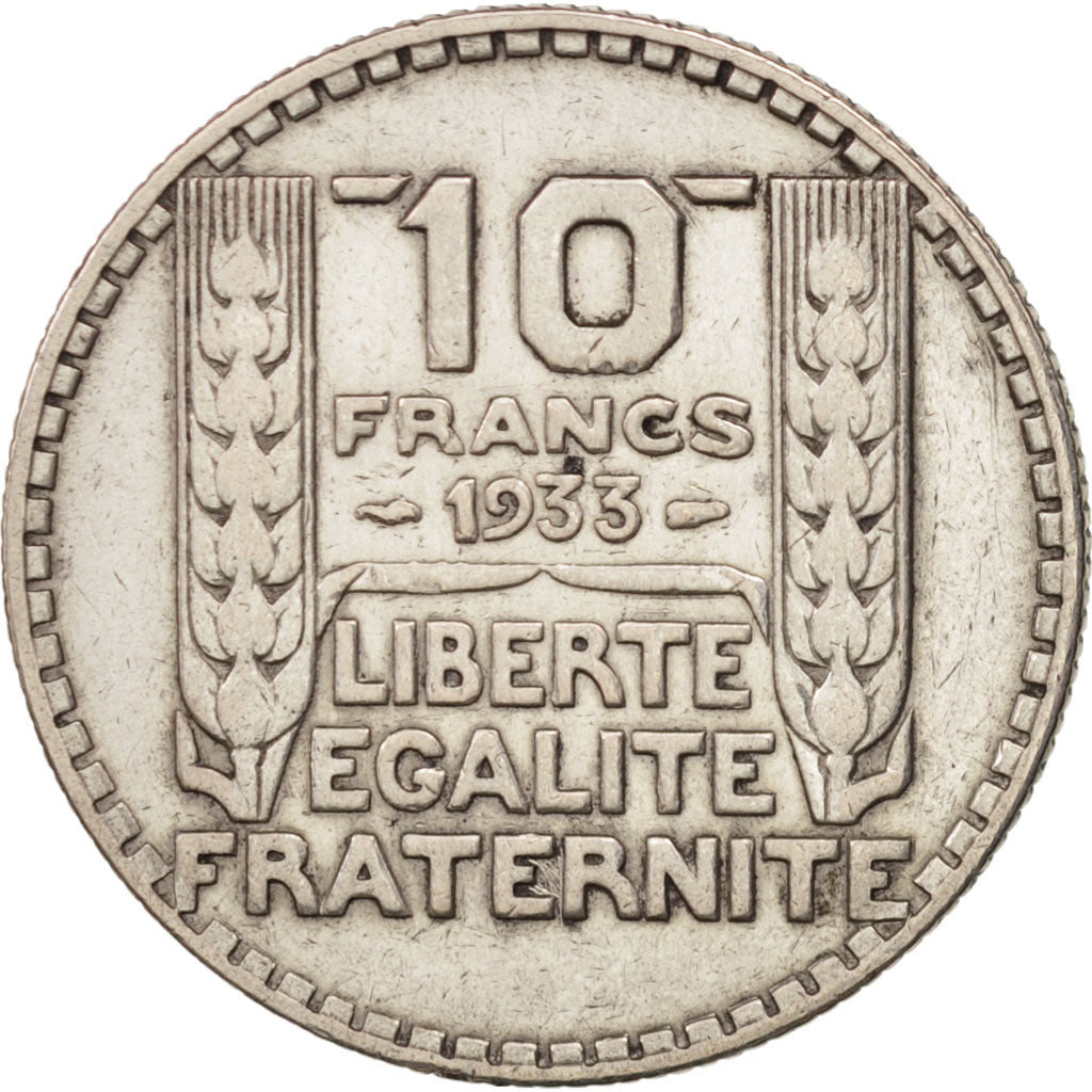 Coin, France, Turin, 10 Francs, 1933, Paris, VF(30-35), Silver, KM:878
