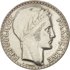 France, Turin, 10 Francs, 1938, Paris, EF(40-45), Silver, KM:878, Gadoury:801