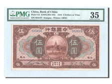 Banknote, China, 5 Dollars or Yüan, 1918, 1918-09-01, KM:52i, graded, PMG