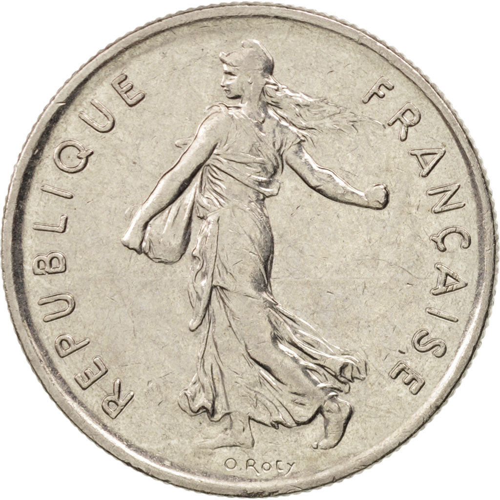 France, Semeuse, 5 Francs, 1994, Paris, AU(50-53), Nickel Clad Copper-Nickel
