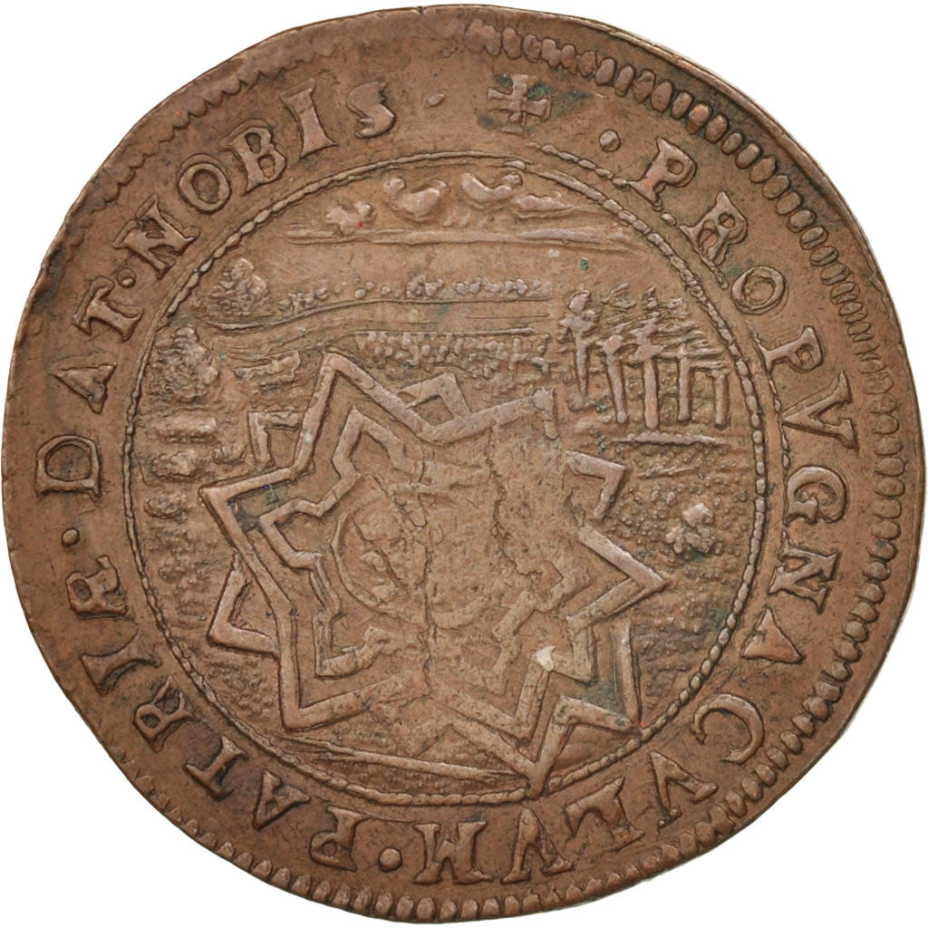 Netherlands, Token, Spanish Netherlands, Charles II, Bruxelles, 1667, AU(50-53)