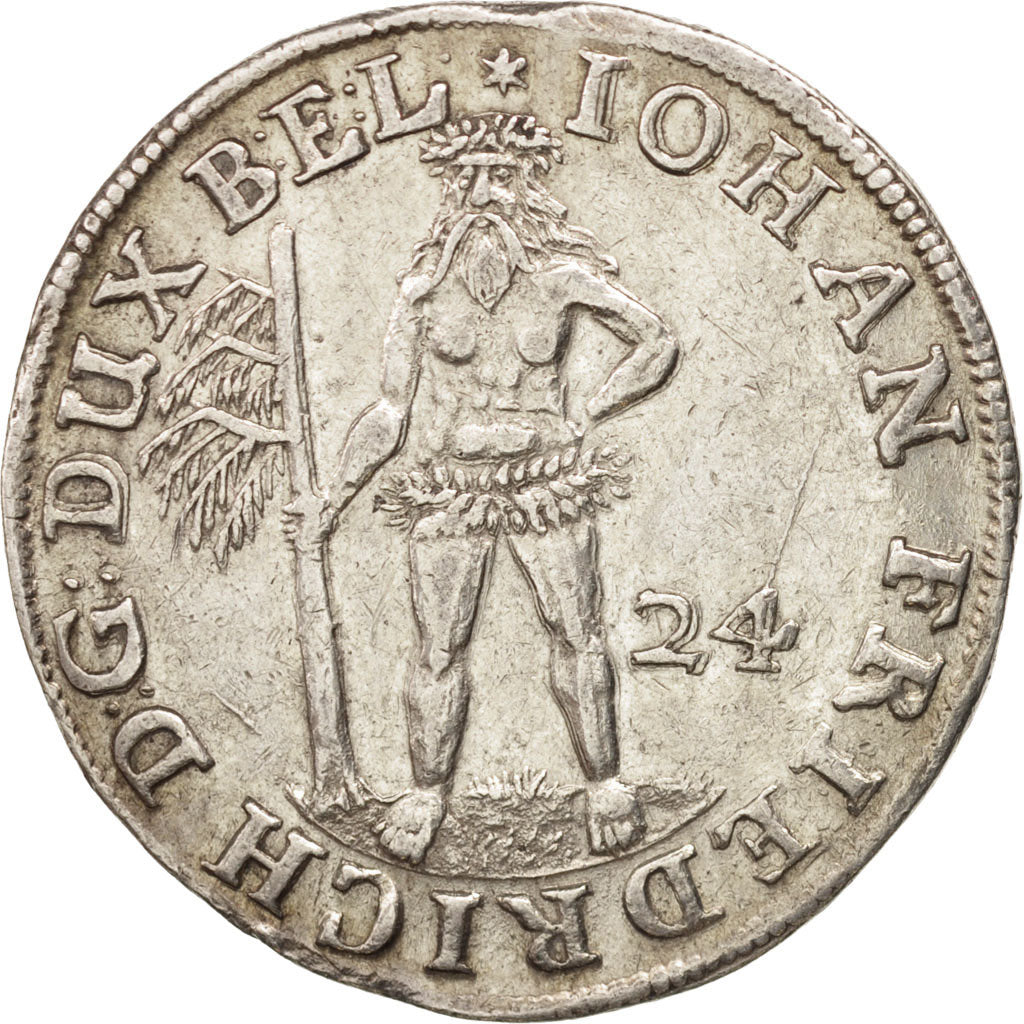 German States, BRUNSWICK-WOLFENBUTTEL, 24 Mariengroschen, 2/3 Thaler, 1678