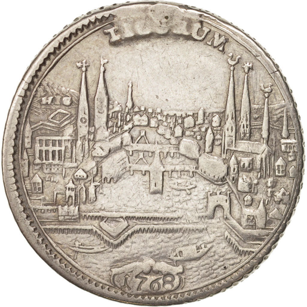 SWISS CANTONS, ZURICH, 1/2 Thaler, 1 Gulden - 36 Schillings, 1768, Zürich