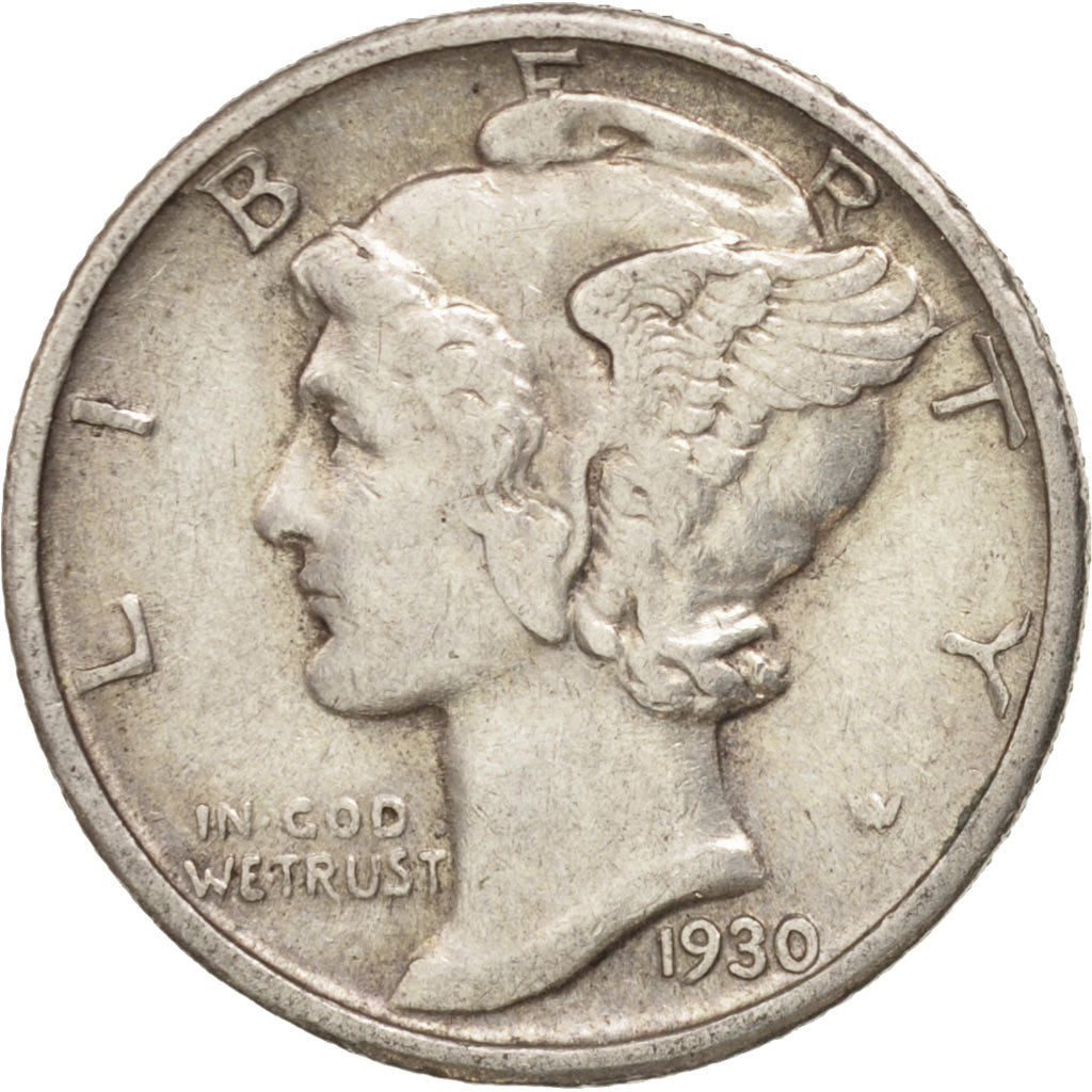Vereinigte Staaten, Mercury Dime, Dime, 1930, U.S. Mint, Philadelphia