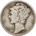 Coin, United States, Mercury Dime, Dime, 1937, U.S. Mint, Philadelphia