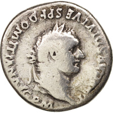 Domitian, Denarius, Roma, VF(30-35), Silver, RIC:48 var.