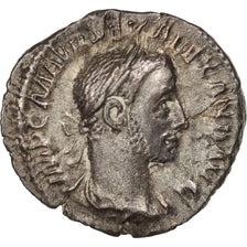 Moneta, Severus Alexander, Denarius, 222, Roma, AU(50-53), Srebro, RIC:168