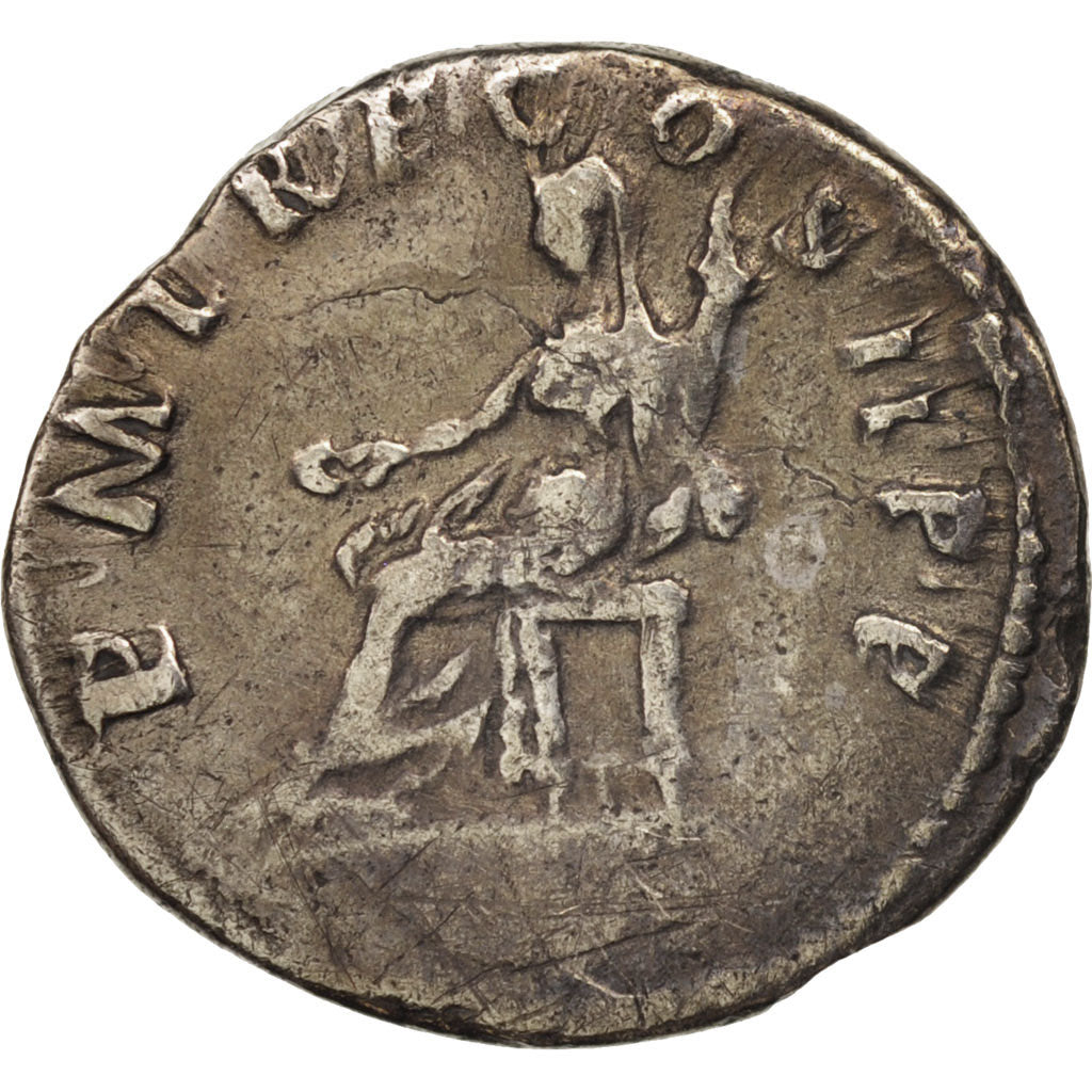 Trajan, Denarius, 98-99, Roma, VF(30-35), Silver, RIC:9