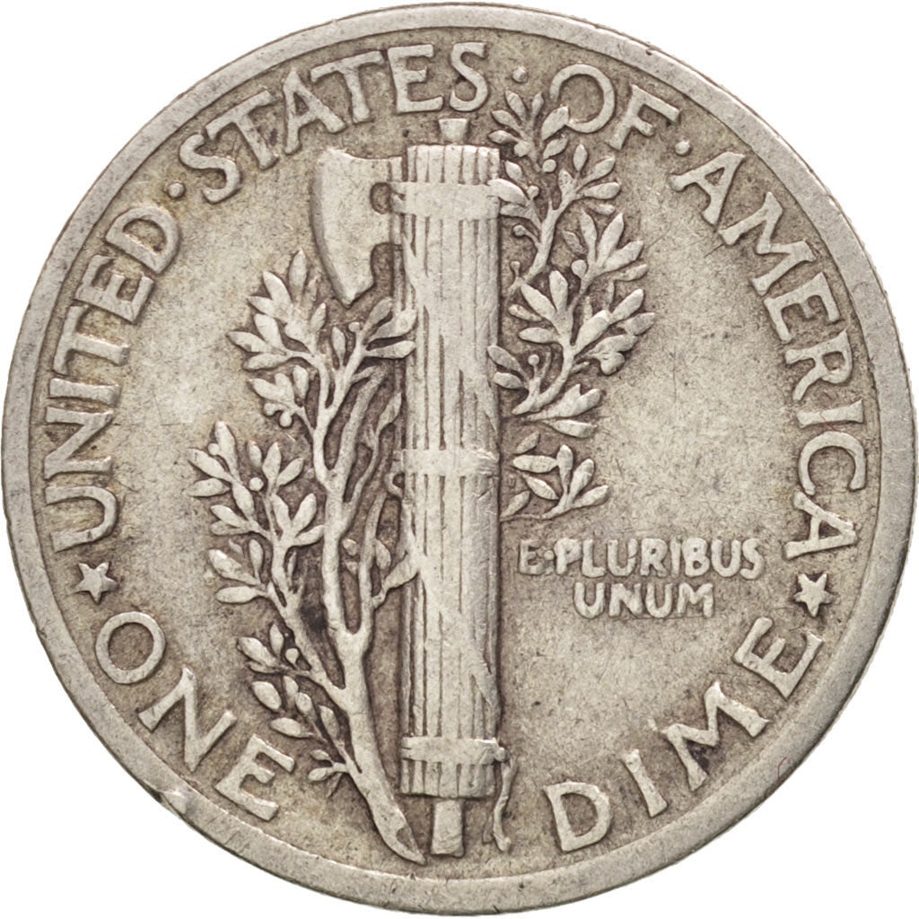 Coin, United States, Mercury Dime, Dime, 1941, U.S. Mint, Philadelphia