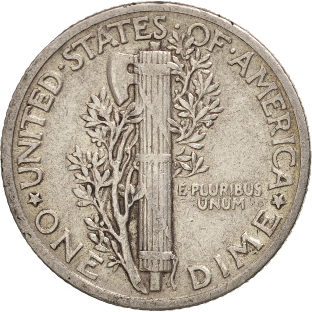 Coin, United States, Mercury Dime, Dime, 1941, U.S. Mint, Philadelphia