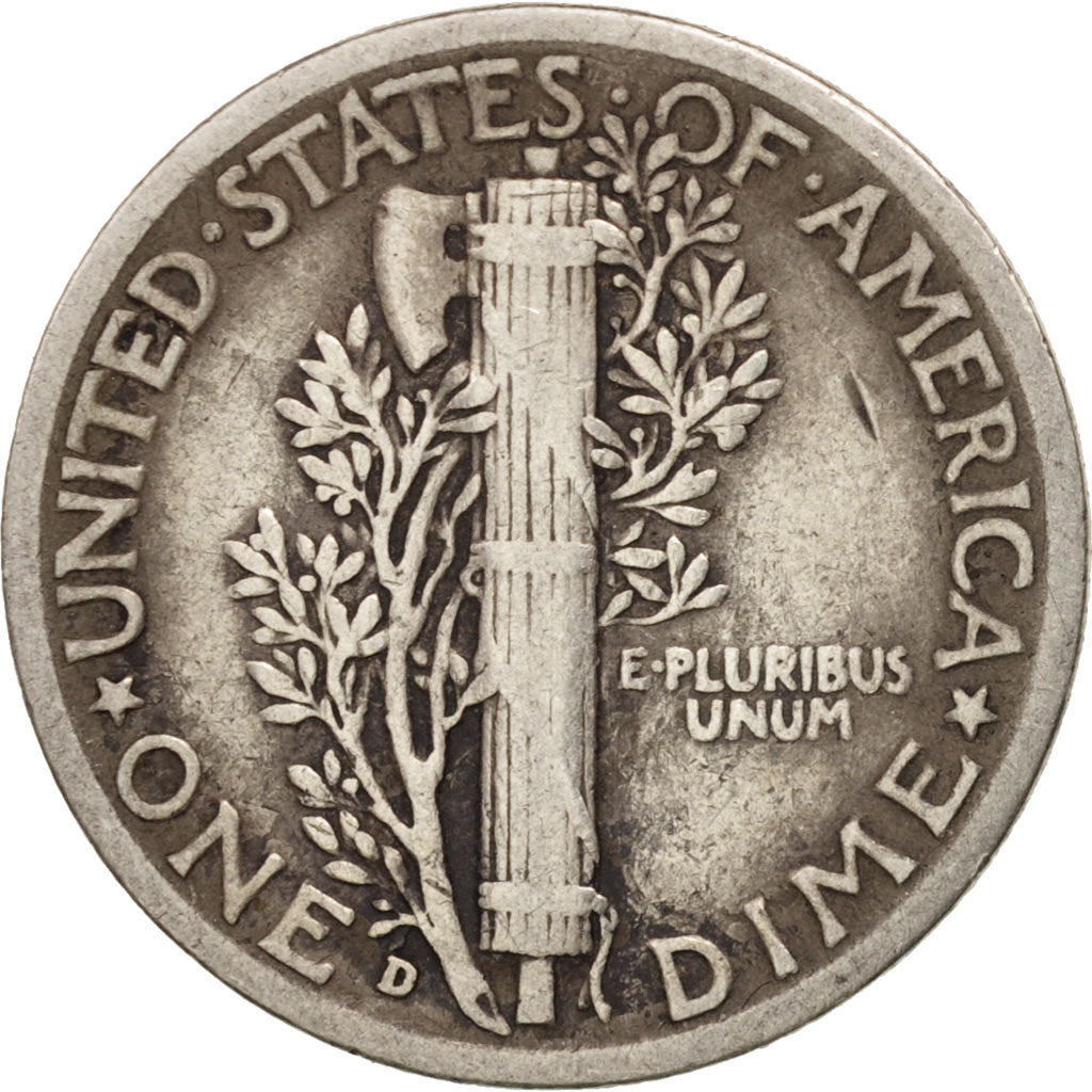 Coin, United States, Mercury Dime, Dime, 1942, U.S. Mint, Denver, EF(40-45)