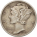Coin, United States, Mercury Dime, Dime, 1943, U.S. Mint, Denver, EF(40-45)