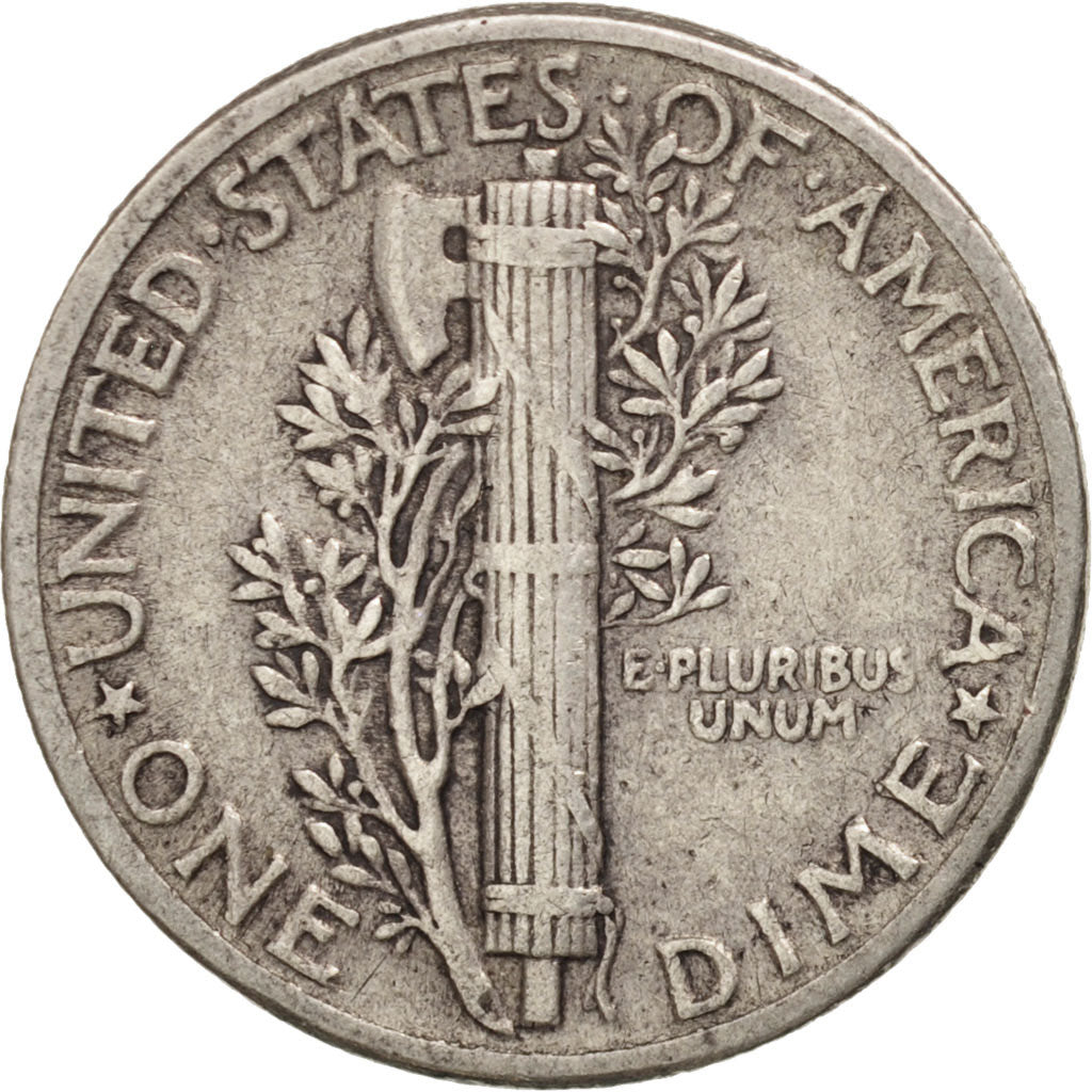 Coin, United States, Mercury Dime, Dime, 1944, U.S. Mint, Philadelphia