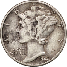 Moneta, Stati Uniti, Mercury Dime, Dime, 1944, U.S. Mint, Philadelphia, BB+