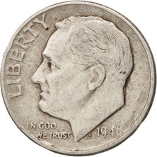 Moneta, Stati Uniti, Roosevelt Dime, Dime, 1946, U.S. Mint, Philadelphia, MB+