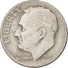 Coin, United States, Roosevelt Dime, Dime, 1946, U.S. Mint, Philadelphia