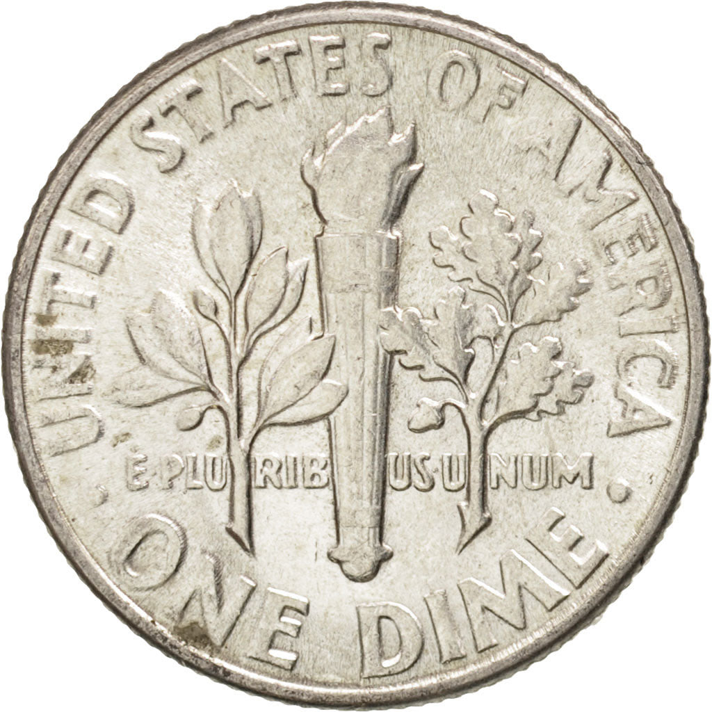 Coin, United States, Roosevelt Dime, Dime, 1956, U.S. Mint, Philadelphia