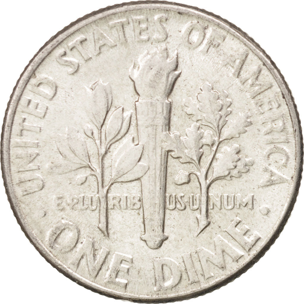 Coin, United States, Roosevelt Dime, Dime, 1956, U.S. Mint, Philadelphia