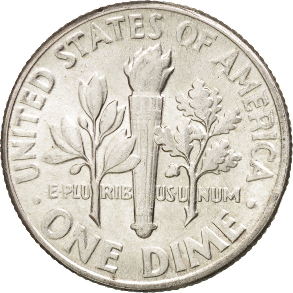 United States, Roosevelt Dime, Dime, 1956, U.S. Mint, Philadelphia, MS(64)