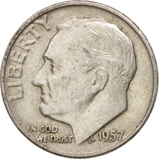 Coin, United States, Roosevelt Dime, Dime, 1957, U.S. Mint, Denver, AU(50-53)