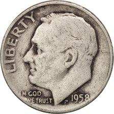 Münze, Vereinigte Staaten, Roosevelt Dime, Dime, 1958, U.S. Mint, Denver, S+
