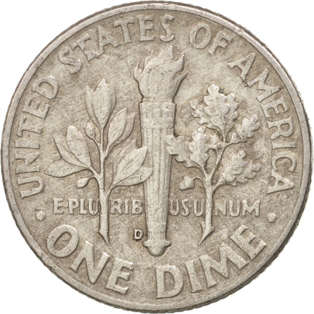 Moneta, Stati Uniti, Roosevelt Dime, Dime, 1960, U.S. Mint, Denver, BB, Argento