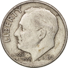 Coin, United States, Roosevelt Dime, Dime, 1960, U.S. Mint, Denver, EF(40-45)
