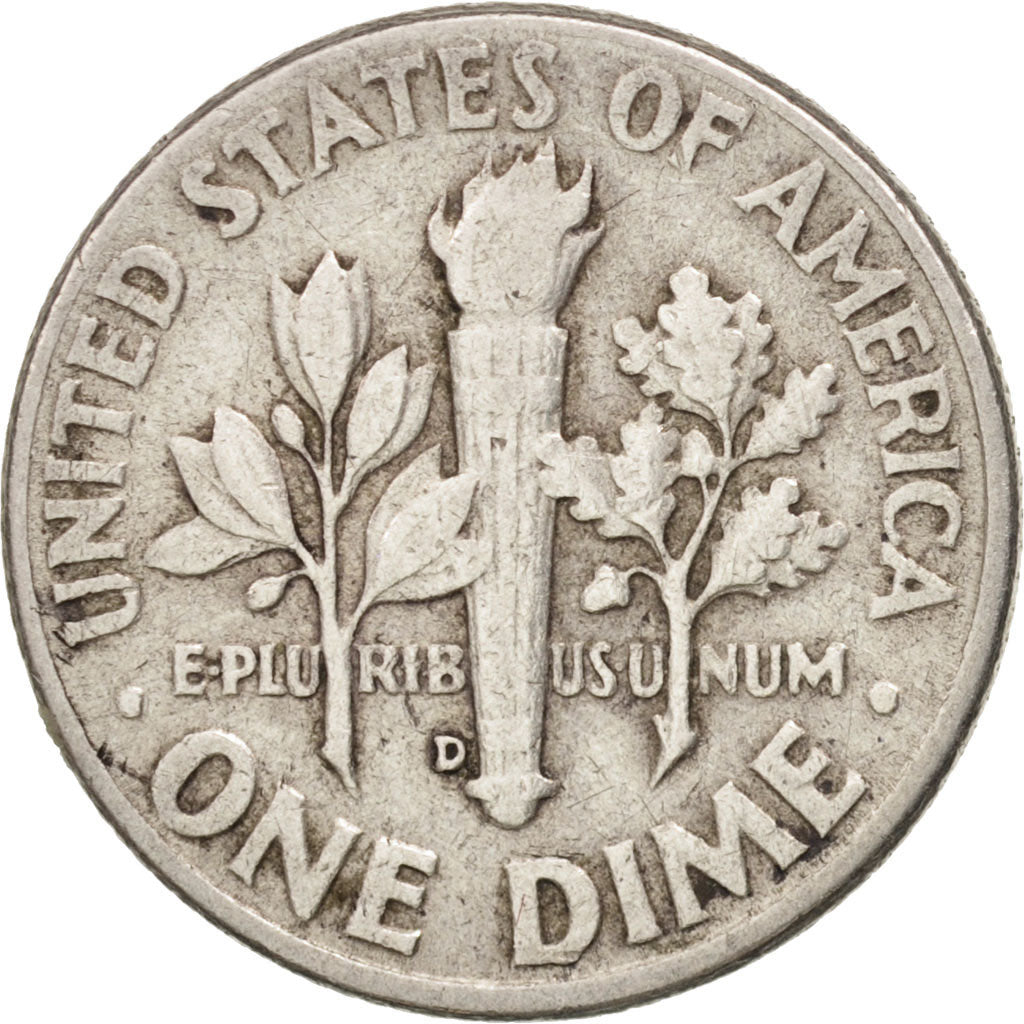 United States, Roosevelt Dime, Dime, 1960, U.S. Mint, Denver, EF(40-45), Silver