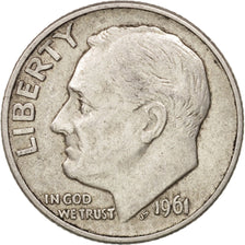 Coin, United States, Roosevelt Dime, Dime, 1961, U.S. Mint, Denver, AU(50-53)