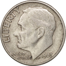 Coin, United States, Roosevelt Dime, Dime, 1963, U.S. Mint, Denver, AU(50-53)