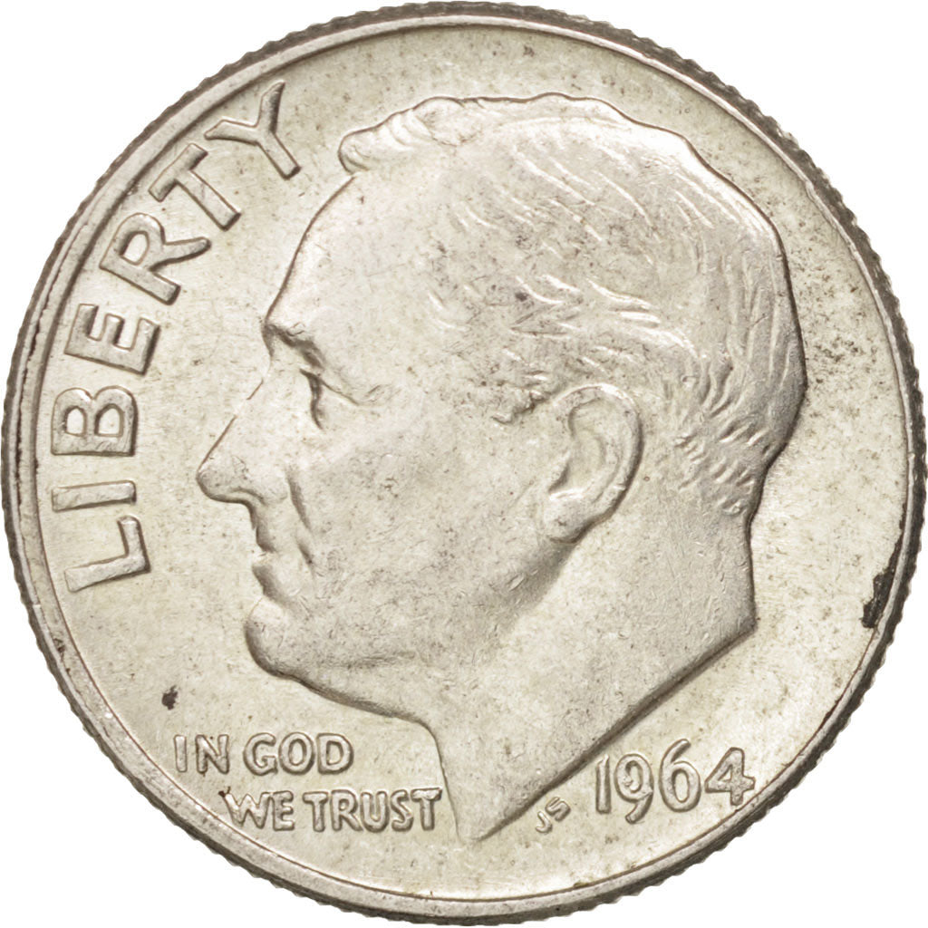 Moneta, Stati Uniti, Roosevelt Dime, Dime, 1964, U.S. Mint, Philadelphia, SPL