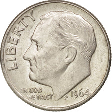 Moneta, Stati Uniti, Roosevelt Dime, Dime, 1964, U.S. Mint, Philadelphia, SPL+