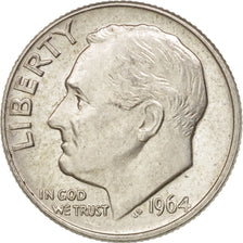 Coin, United States, Roosevelt Dime, Dime, 1964, U.S. Mint, Denver, MS(64)