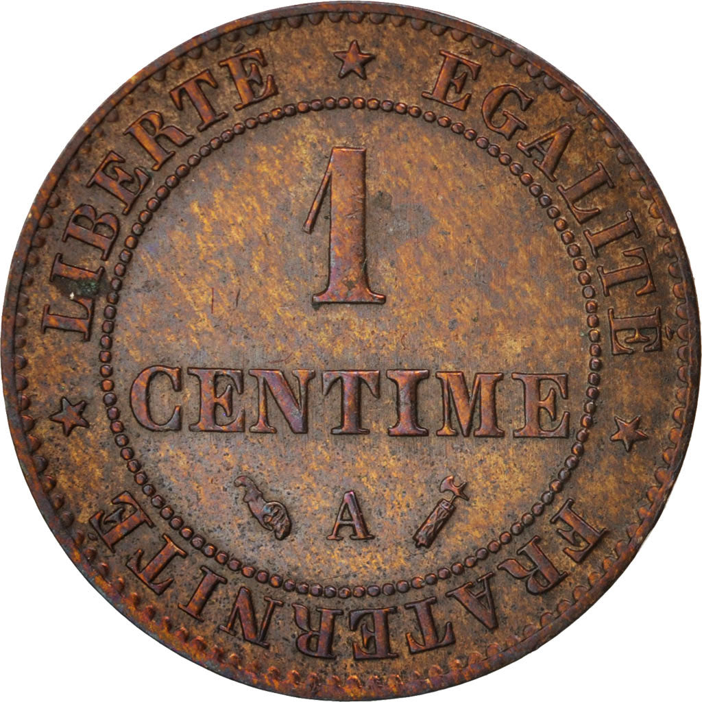 Munten, Frankrijk, Cérès, Centime, 1894, Paris, PR, Bronze, KM:826.1