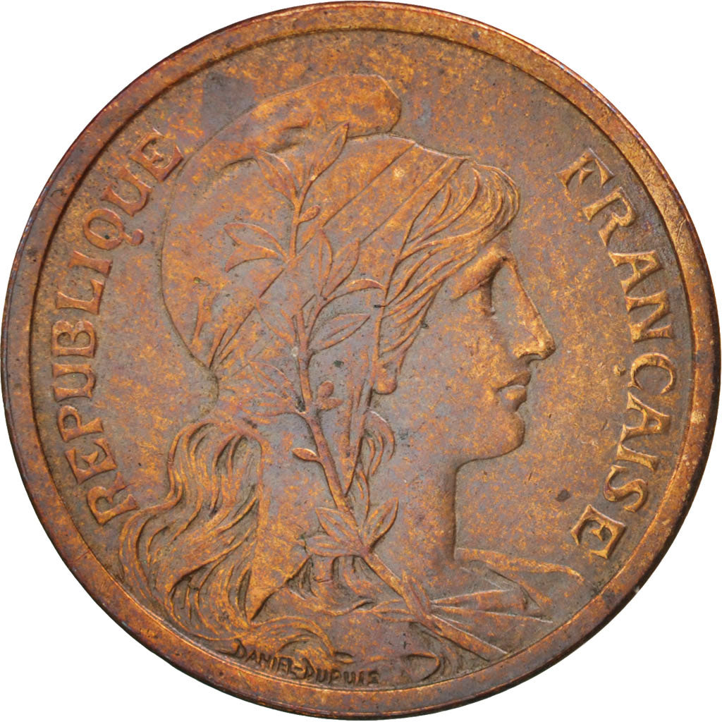 Moneda, Francia, Dupuis, 2 Centimes, 1902, Paris, EBC, Bronce, KM:841