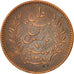 Tunisia, Ali Bey, Centime, 1891, AU(55-58), Bronze, KM:219