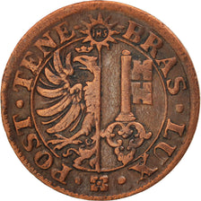 SWISS CANTONS, GENEVA, Centime, 1844, Genève, EF(40-45), Copper, KM:130