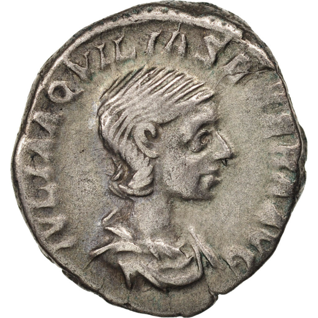 Aquilia Severa, Denarius, 220, Roma, AU(50-53), Silver