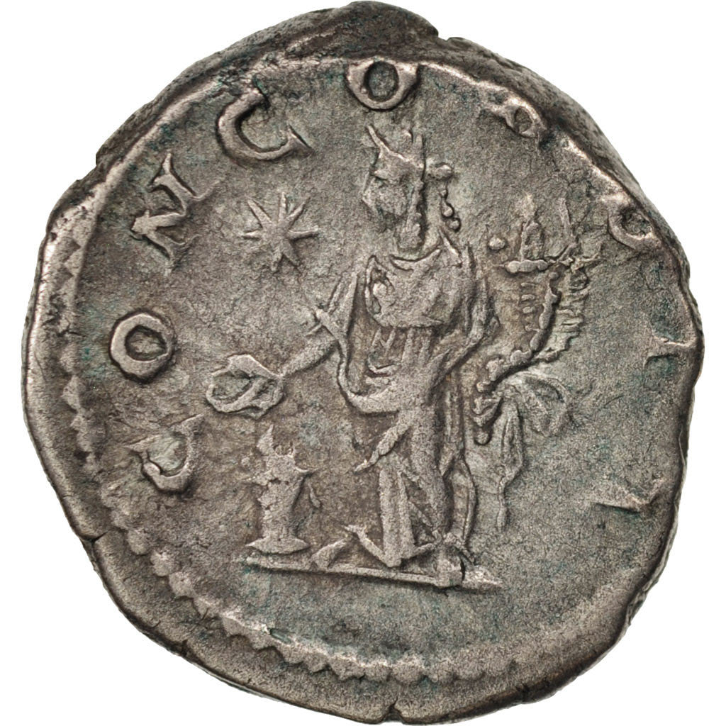 Aquilia Severa, Denarius, 220, Roma, AU(50-53), Silver