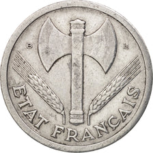 France, Bazor, 2 Francs, 1944, Beaumont - Le Roger, EF(40-45), Aluminum