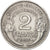 Moneda, Francia, Morlon, 2 Francs, 1958, Paris, MBC, Aluminio, KM:886a.1