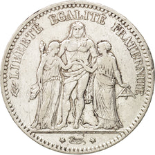 France, Hercule, 5 Francs, 1875, Paris, TB+, Argent, KM:820.1, Gadoury:745a