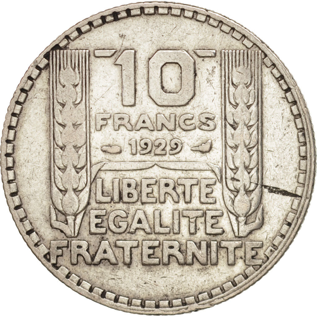 Coin, France, Turin, 10 Francs, 1929, Paris, VF(30-35), Silver, KM:878