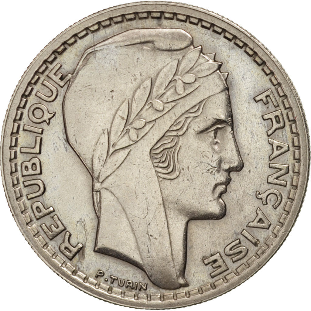 France, Turin, 10 Francs, 1946, Paris, AU(50-53), Copper-nickel, KM:908.1