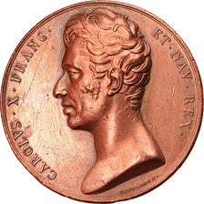 France, Medal, Charles X, History, 1821, Gayrard, EF(40-45), Copper