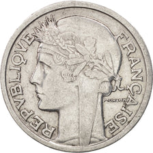 Coin, France, Morlon, 2 Francs, 1944, Paris, AU(50-53), Aluminum, KM:886a.1