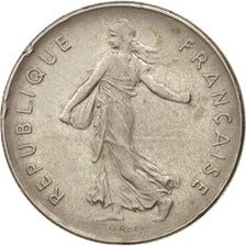 Frankreich, Semeuse, 5 Francs, 1988, Paris, AU(50-53), Nickel Clad Copper-Nickel