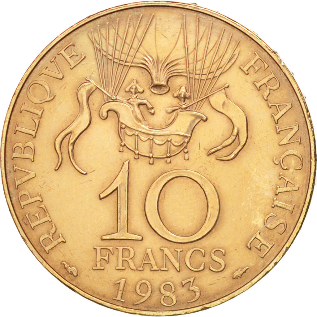 Coin, France, La conquête, 10 Francs, 1983, Paris, MS(63), Nickel-Bronze