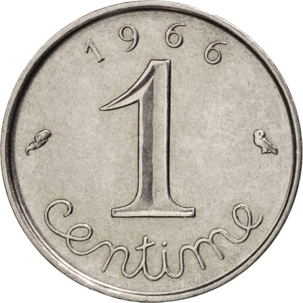 Munten, Frankrijk, Épi, Centime, 1966, Paris, PR, Stainless Steel, KM:928
