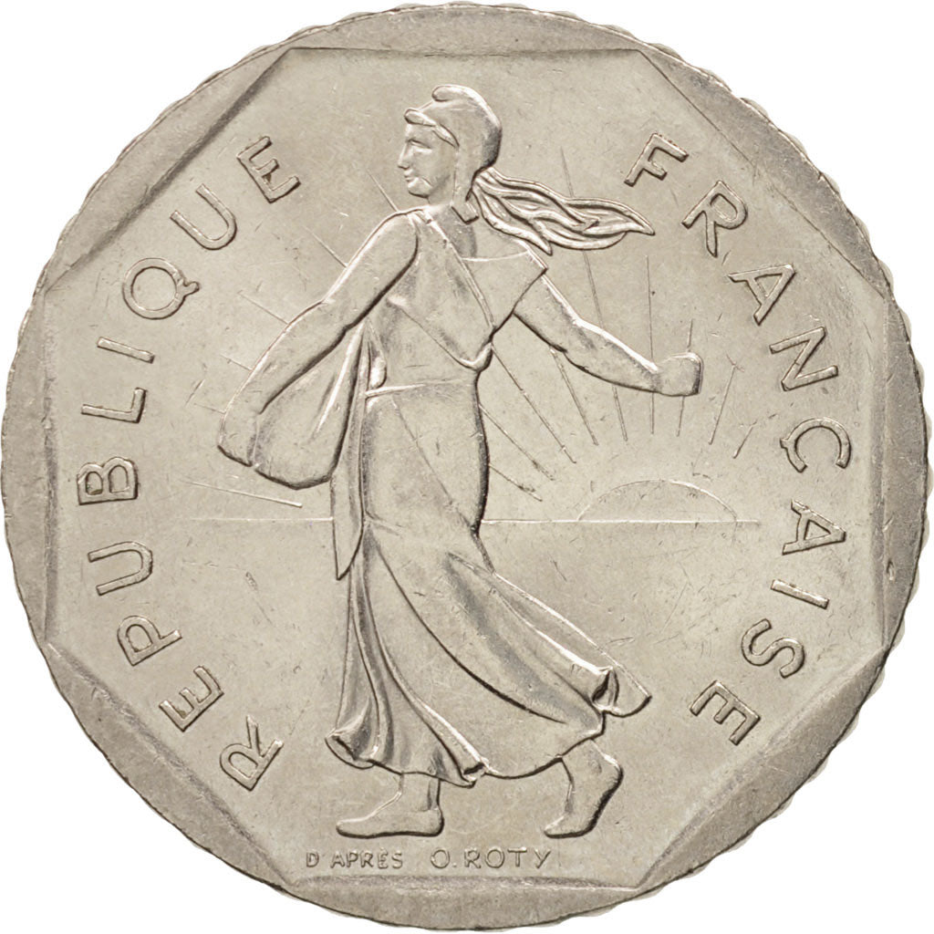 Coin, France, Semeuse, 2 Francs, 1994, Paris, AU(55-58), Nickel, KM:942.1
